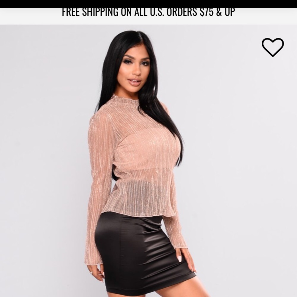 Rose gold top